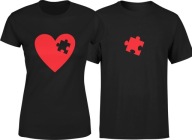 PÁROS PÓLÓ SZETT VALENTIN NAPRA SZERELMESEKNEK SZÍVES PUZZLE