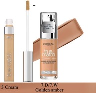 Loreal Foundation Perfect Match + Concealer Golden Amber 7W + Cream 3