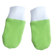 Niedrapki łapki 50-56-62 bezuciskowe rękawiczki dla noworodka zielone