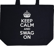 KEEP CALM AND SWAG ON torba zakupy prezent