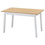 IKEA PINNTORP Stôl moridlo svetlohnedé 125x75 cm