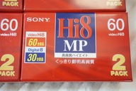 2 x KASETY DO KAMER SONY Hi8 MP Digital8 2P6-60HMP3 2-PAK