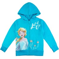 BLUZA Z KAPTUREM dziewczęca dziewczynka księżniczka Elsa Frozen 116