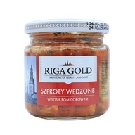 Szproty książece wędzone w sosie pomodorowym "Riga Gold" 250g