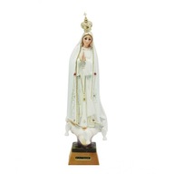 FIGURA MATKI BOŻEJ FATIMSKIEJ - 25 cm - szklane oc...