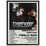 Chief Keef Finally Rich Plagát Obrázok s albumom v rámčeku Darček