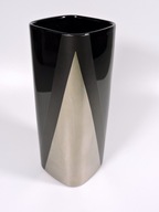 Czarny wazon Rosenthal platyna design H. Drexler