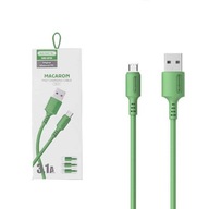 KABEL USB MICRO 3A SOMOSTEL ZIELONY 3100mAh QUICK CHARGER 1.2M POWERLINE