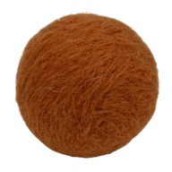 PLSTĚNÁ KULIČKA MERINO 6,5cm (skořicová)