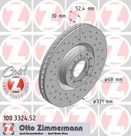 Zimmermann Sport AUDI A6 C5 321mm tarcze przód 100.3324.52