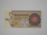 Polska Banknot 200000 zł K 1989 Warszawa UNC Niski numer serii 0050661