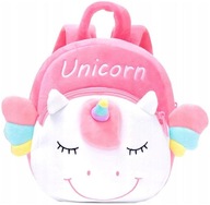 Školský batoh detský jednorožec Plyšový pre predškoláka unicorn