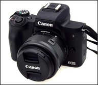 CANON EOS M50 + OBIEKTYW 15-45MM !!