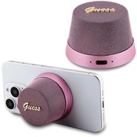 Bluetooth reproduktor Guess Magnetic Script Metal - Ružový