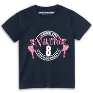 Barbie T-Shirt Koszulka z Imieniem Cyfrą Prezent na Urodziny Gruba Bawełna