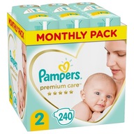 PAMPERS PREMIUM CARE R.2 240 SZTUK PIELUCHY ZAPAS