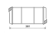 AVA Quality cooling MN6080 Výmenník tepla, vykurovanie interiéru