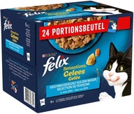 Felix Sensations Rybny Mix w Galarecie Dla Kota 24 x 85 g