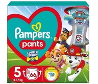 PAMPERS PANTS PSI PATROL Pieluchomajtki Rozmiar 5 12-17 kg 66 sztuk