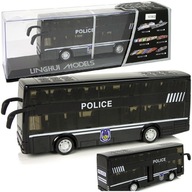 Poschodový autobus Policajný autobus POLICE Polícia s pohonom Dvojpodlažný