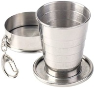 Fém összecsukható túrapohár 60 ml