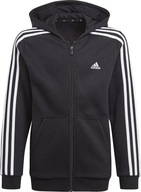 BLUZA DLA DZIECI ADIDAS ESSENTIALS 3-STRIPES HOODIE CZARNA GQ8900 r 164cm