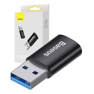Adaptér USB A - USB C Baseus ZJJQ000101 čierny