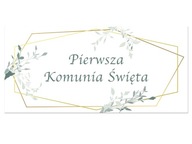 Duży plakat komunijny 70x33cm I Komunia Święta