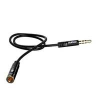 4 polowy kabel przewód przedłużacz AUX do słuchawek z mikrofonem 3,5 mm