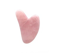 Fluff Gua Sha Stone masážny kameň na tvár Ružový kremeň