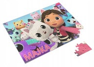 Puzzle + MENO + krabička Mačací domček Gabi A4 35el č.1