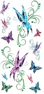 Tatuaże dla dzieci kolorowe motyle