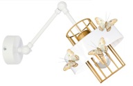 FALI LÁMPA PILLANGÓ PRESTIGE arany fehér