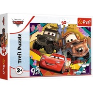 Puzzle Trefl 30 el. Disney Auta - Rozpędzone samochody 18293