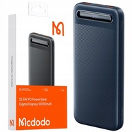 MCDODO POWERBANK 10000MAH Z WYŚWIETLACZEM 3X USB USB-C 22,5W + KABEL USB-C