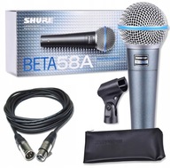 Shure Beta 58A - mikrofon dynamiczny + kabel