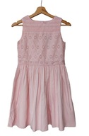 Polo Ralph Lauren różowa plisowana sukienka bez rękawów 12lat defekt