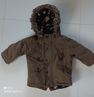 next KURTKA ZIMOWA PARKA KHAKI KAPTUR r. 98 CM