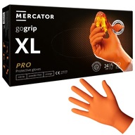 Rękawiczki MERCATOR GOGRIP NITRYLOWE orange POMARAŃCZOWE 50 szt. rozmiar XL