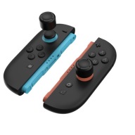 YAXO Joy-Con Gumi Hüvelyek 6 az 1-ben Nintendo Switch Konzólhoz, 2 db Fekete