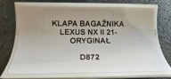trunk door boot rear LEXUS NX II 21- original
