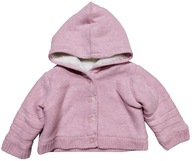 Kurteczka sweterek dziecko NEXT różowy z kapturem 68, 3-6 m-cy 8kg