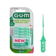 GUM SOFT-PICKS Comfort Flex MIĘTOWE 40 szt S