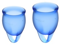 FEEL CONFIDENT MENSTRUAL CUP - DARK BLUE SATISFYER