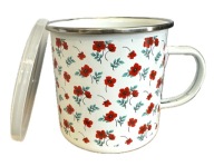 Zománcozott bögre Smukee fedéllel 700ml