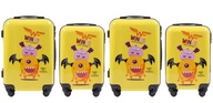 Zestaw małych walizek kabinowych dla dzieci na wakacje kolonie 4 szt WINGS