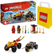 KLOCKI LEGO NINJAGO 71789 KAI RAS W POJEDYNKU SAMOCHODÓW AUTO NOWE + TORBA