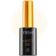 Yoshi Akrylový stavební gel na nehty v lahvičce AcryLIQ Gel 10 ml No.02 Bílý