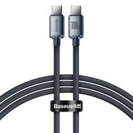 Kabel USB-C / USB-C, Baseus Crystal, 5A 100W, 1.2m