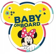 TABLICZKA NA PRZYSSAWKĘ Baby On Board Minnie